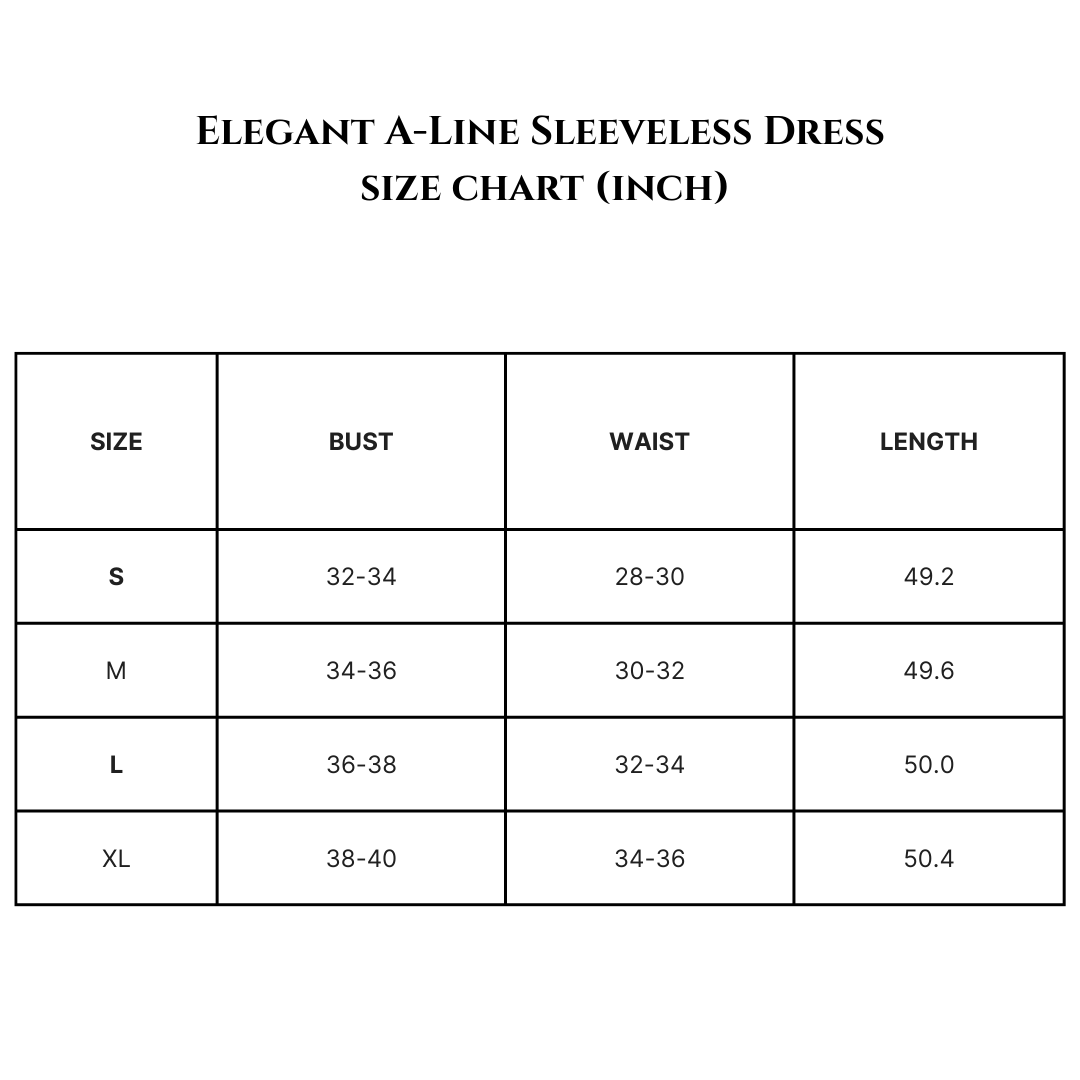 Elegant A-Line Sleeveless Dress