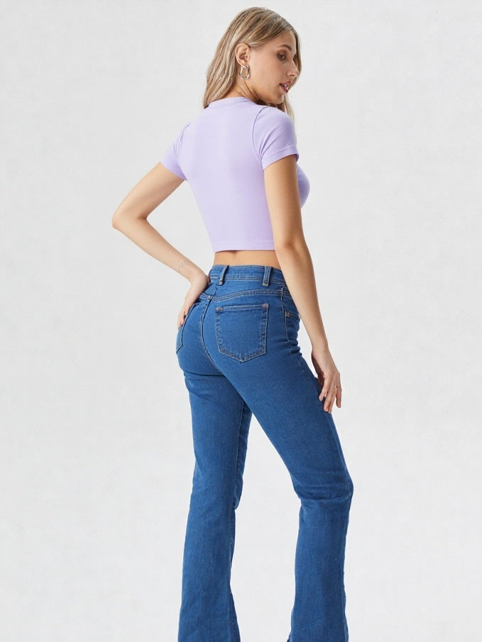 Lavender Crop Top