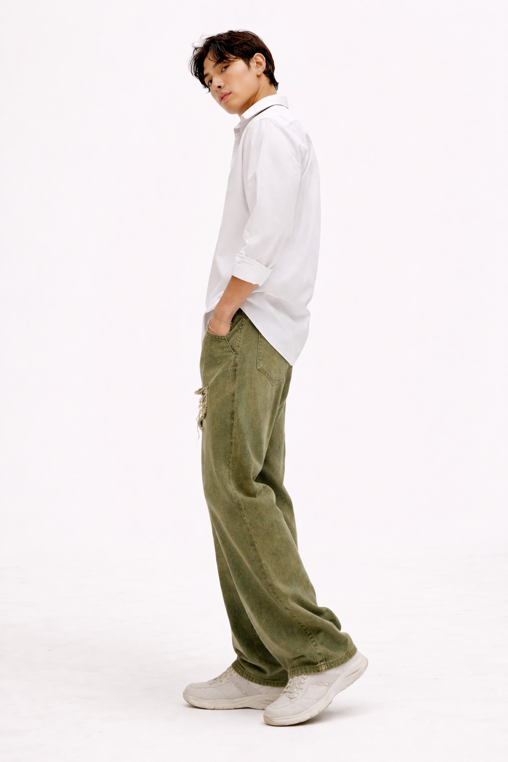 Vintage Moss Baggy Denim