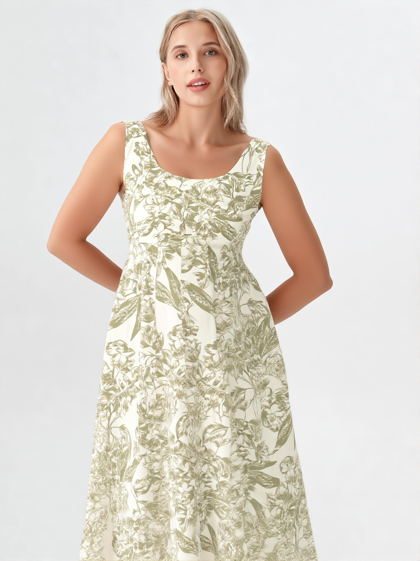 Elegant A-Line Sleeveless Dress