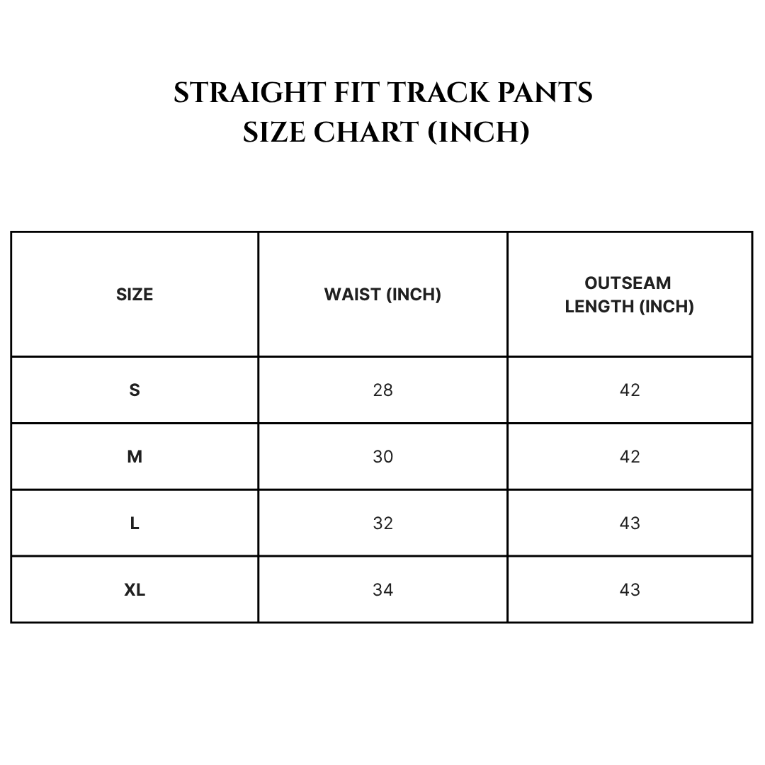 Mono Line Straight Fit Track Pants